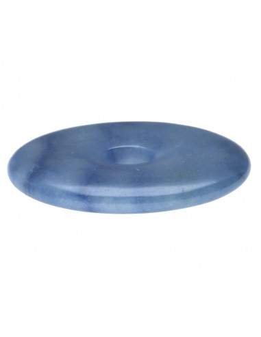 Grand donut en quartz bleu