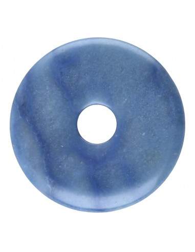 Grande rosquinha de quartzo azul