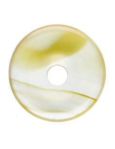 Petit donut en cornaline jaune