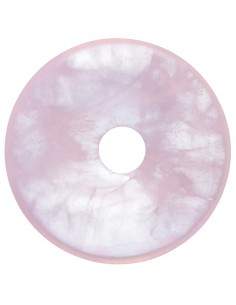 Donut médio de quartzo rosa