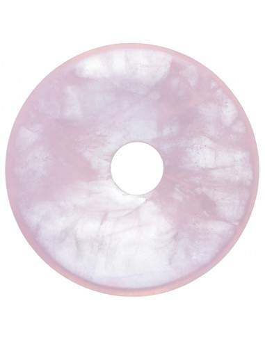 Donut médio de quartzo rosa