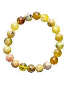 Bracelet d'Opale Jaune 10mm 2