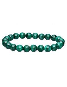 Pulseira de malaquite de 8 mm