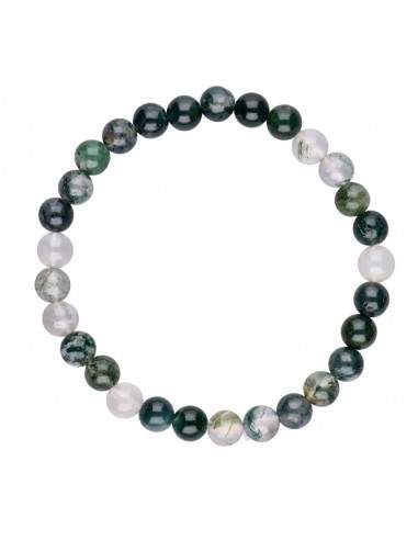 Pulseira mossy ágata 6mm