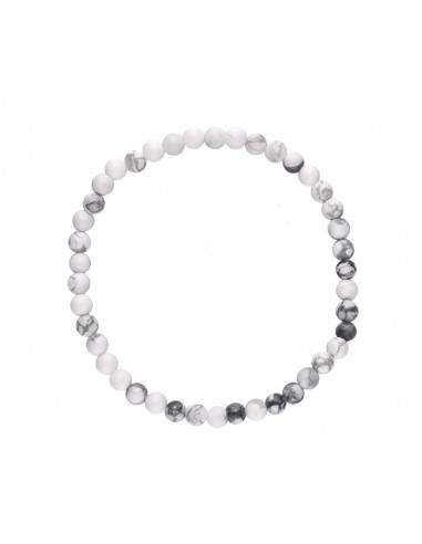 Howlite bracelet 4mm