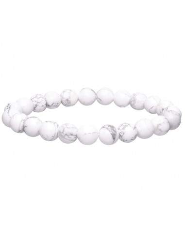 Pulseira de Howlite 8mm