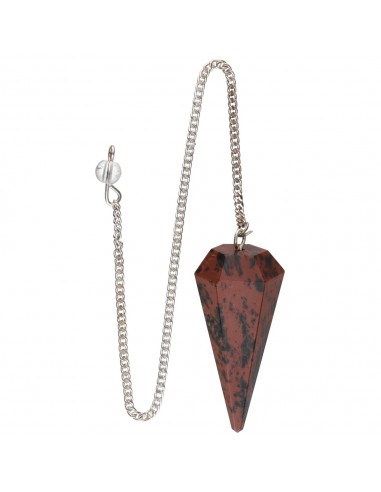 Mahogany Obsidian Faceted Pendulum...