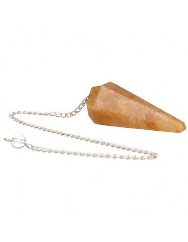 Pendule en quartz doré facetté (89)