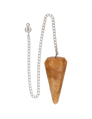 Pêndulo de Quartzo Dourado Facetado (89)