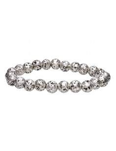Bracelet de lave 8mm plaqué...