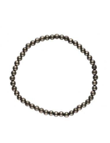 Bracelet en pyrite de 4 mm