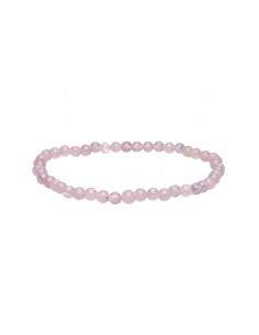 Pulsera de Cuarzo Rosa 4mm