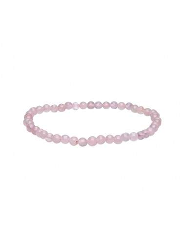 Pulseira de Quartzo Rosa 4mm