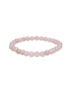 Bracelet de quartz rose 6mm