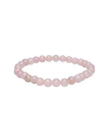 Pulsera de Cuarzo Rosa 6mm