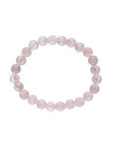 Bracelet de quartz rose 8mm 2