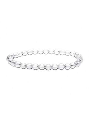 Pulsera de Cuarzo Blanco 6mm