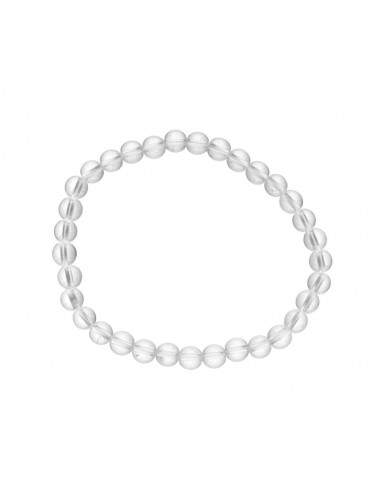 Bracelet de quartz blanc 6mm