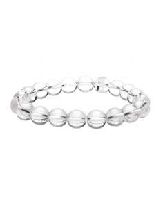 Bracelet de quartz blanc 10mm