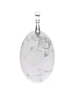 Pendentif cabochon en howlite
