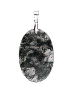 Moss Agate Cabochon Pendant