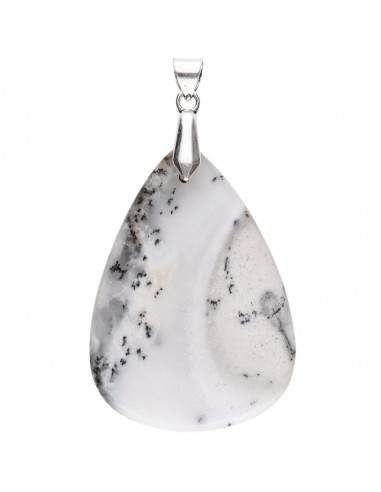 Pendentif cabochon en agate dendritique