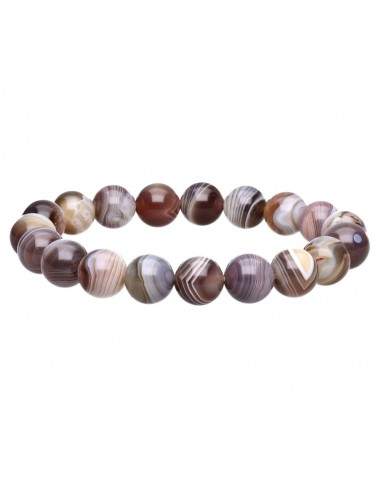Bracelet d'agate du Botswana 10mm