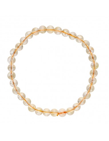 Pulseira aquecida de citrinos 6mm