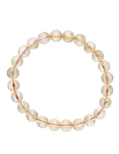 Pulsera de Citrino Calentado 8mm
