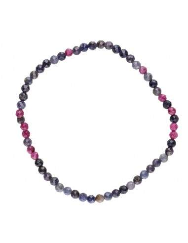 Pulsera Facetada de Zafiro Multicolor...