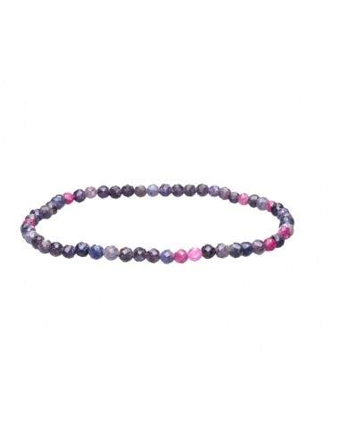 Pulsera Facetada de Zafiro Multicolor...