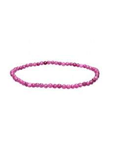 Pulsera Facetada de Rubí 3mm