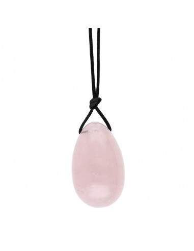 Medium Rose Quartz Yoni Egg with Hole
