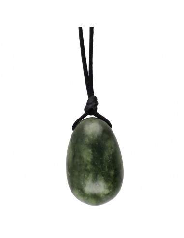 Petit œuf de yoni en jade avec trou