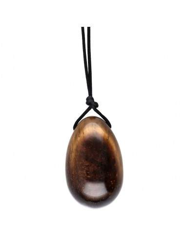 Tiger Eye Medium Egg with Hole