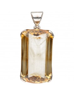 Pendentif Citrine en Argent...