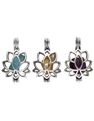 Silver Plated Pendant with Random...