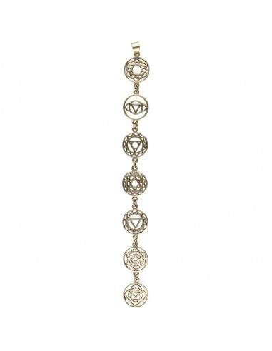 Pendentif Chakras en bronze -64-