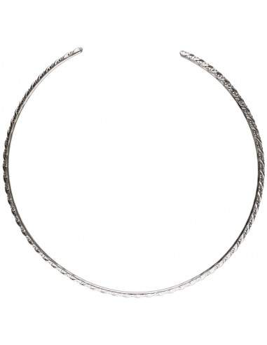 Rigid Silver Plated Necklace -1-