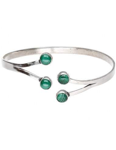 Bracelet minéral plaqué argent -B33-