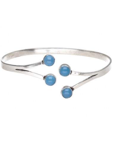 Bracelet minéral plaqué argent -B33-