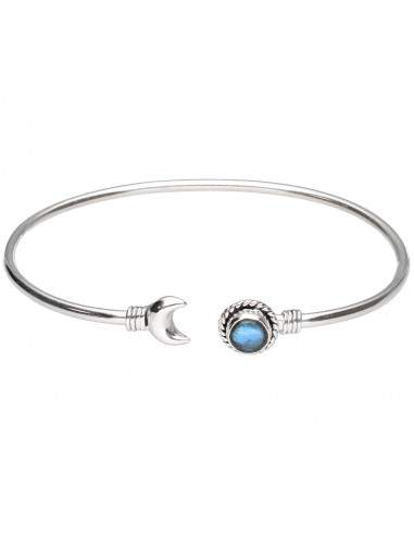 Bracelet minéral plaqué argent -B39-