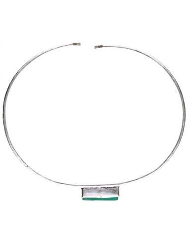 Silver Plated Bracelet with Mineral...