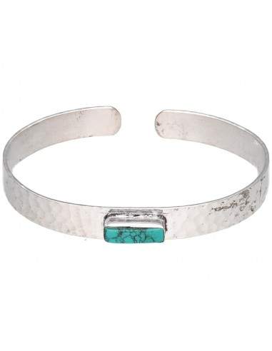 Bracelet minéral plaqué argent -B41-