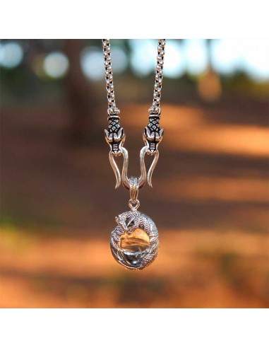 Gotland Flat Dragon Pendant in...