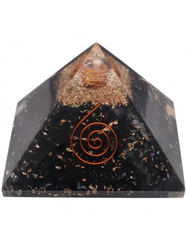 Resin Shungite Pyramid with Spiral 7x7cm