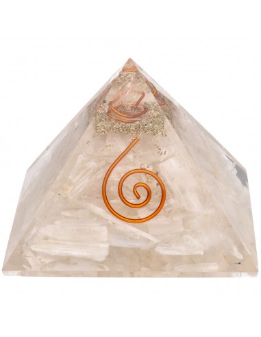 Pyramide en résine de sélénite avec...