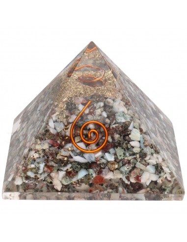 Pyramide de Larimar en résine avec...