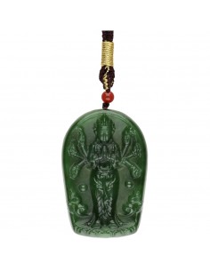 Pendentif Shiva en jade (27G) 2