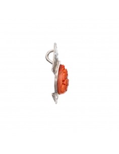Pendentif corail en argent... 2
